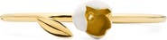 Kate Spade New York golden bloom flower bangle bracelet