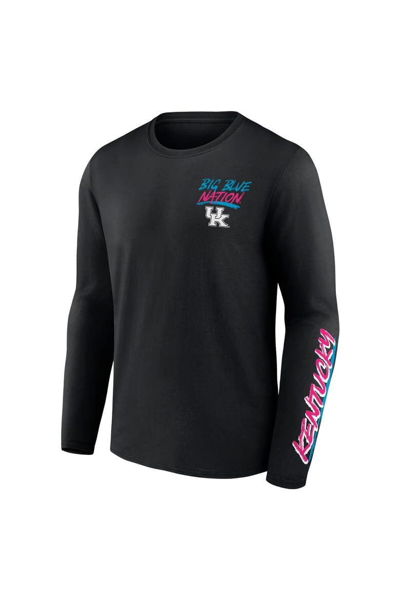 Men's Fanatics Branded Black Kentucky Wildcats Spring Break Long Sleeve T-Shirt, Alternate, color, Black