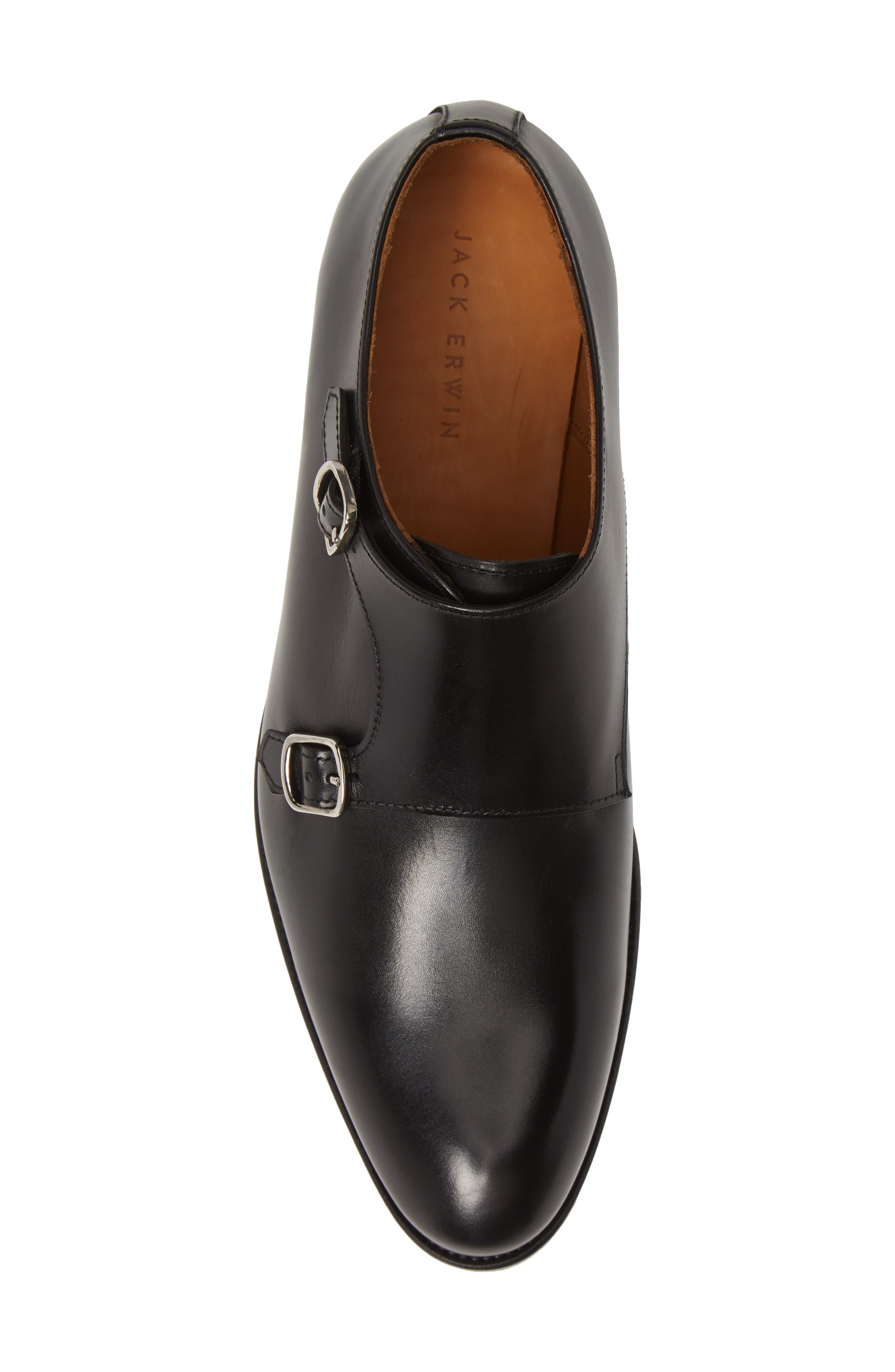 Jack Erwin Leroy Double Monk Strap Shoe, Alternate, color, 