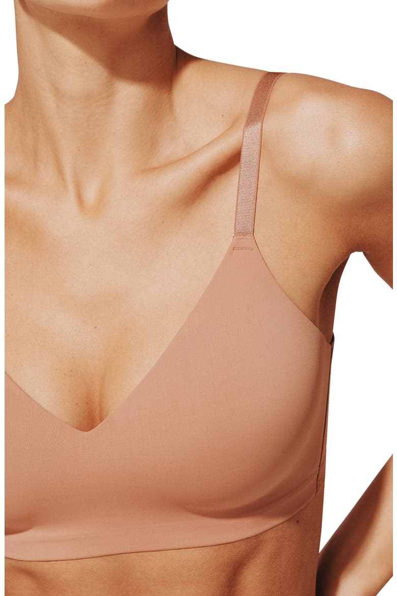 24/7® Classic Wireless Bra, Alternate, color, MOCHA