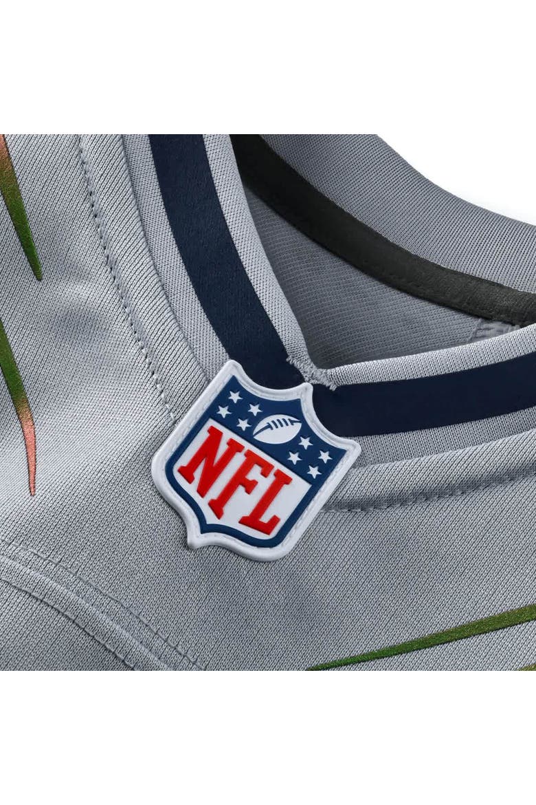 Women's Nike Jaxon Smith-Njigba Wolf Gray Seattle Seahawks 2025 Rivalries Collection Game Jersey, Alternate, color, Gray