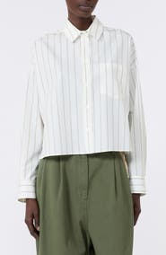 Weekend Max Mara Certosa Pinstripe Cotton Shirt