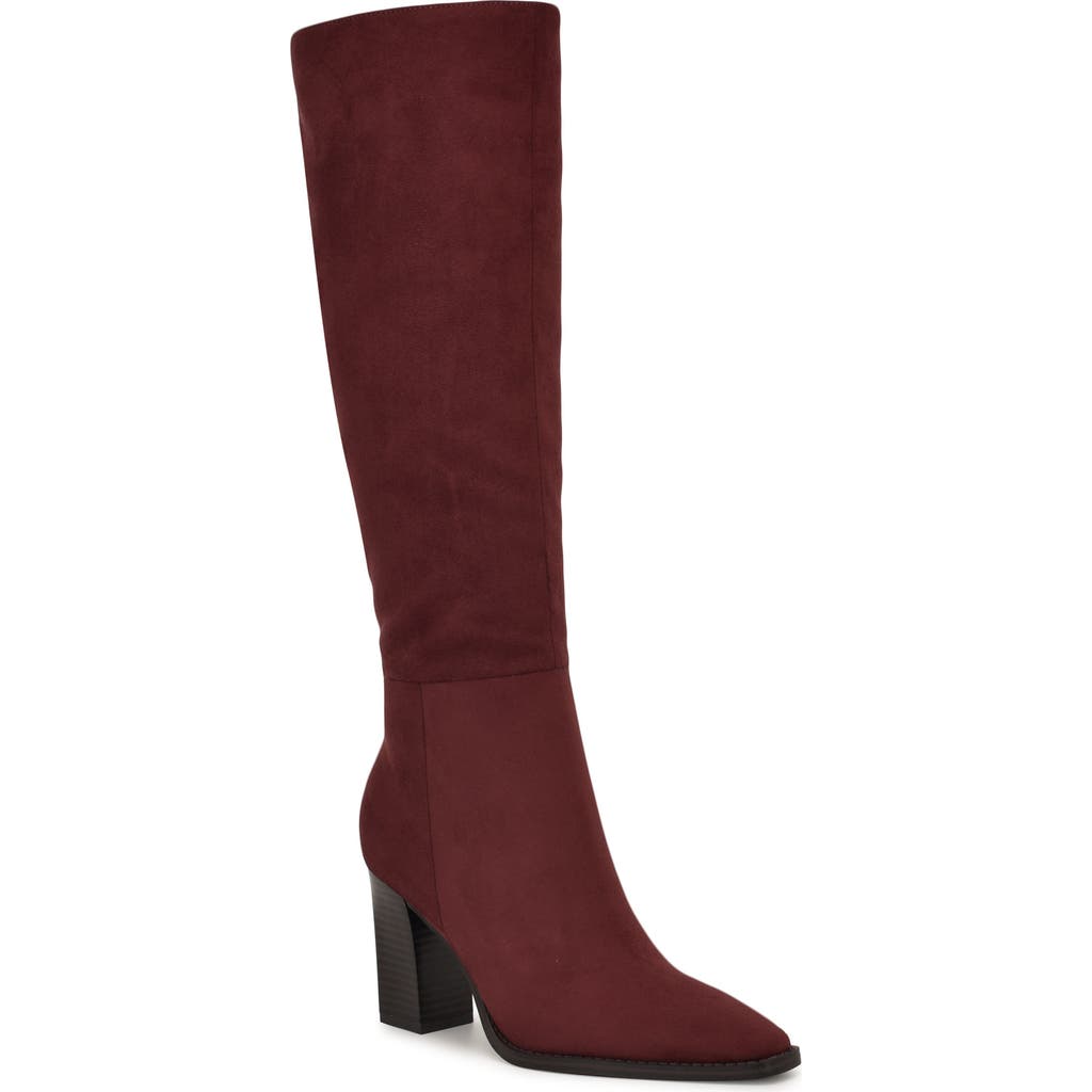 Nine West Zeran Knee High Boot In Red
