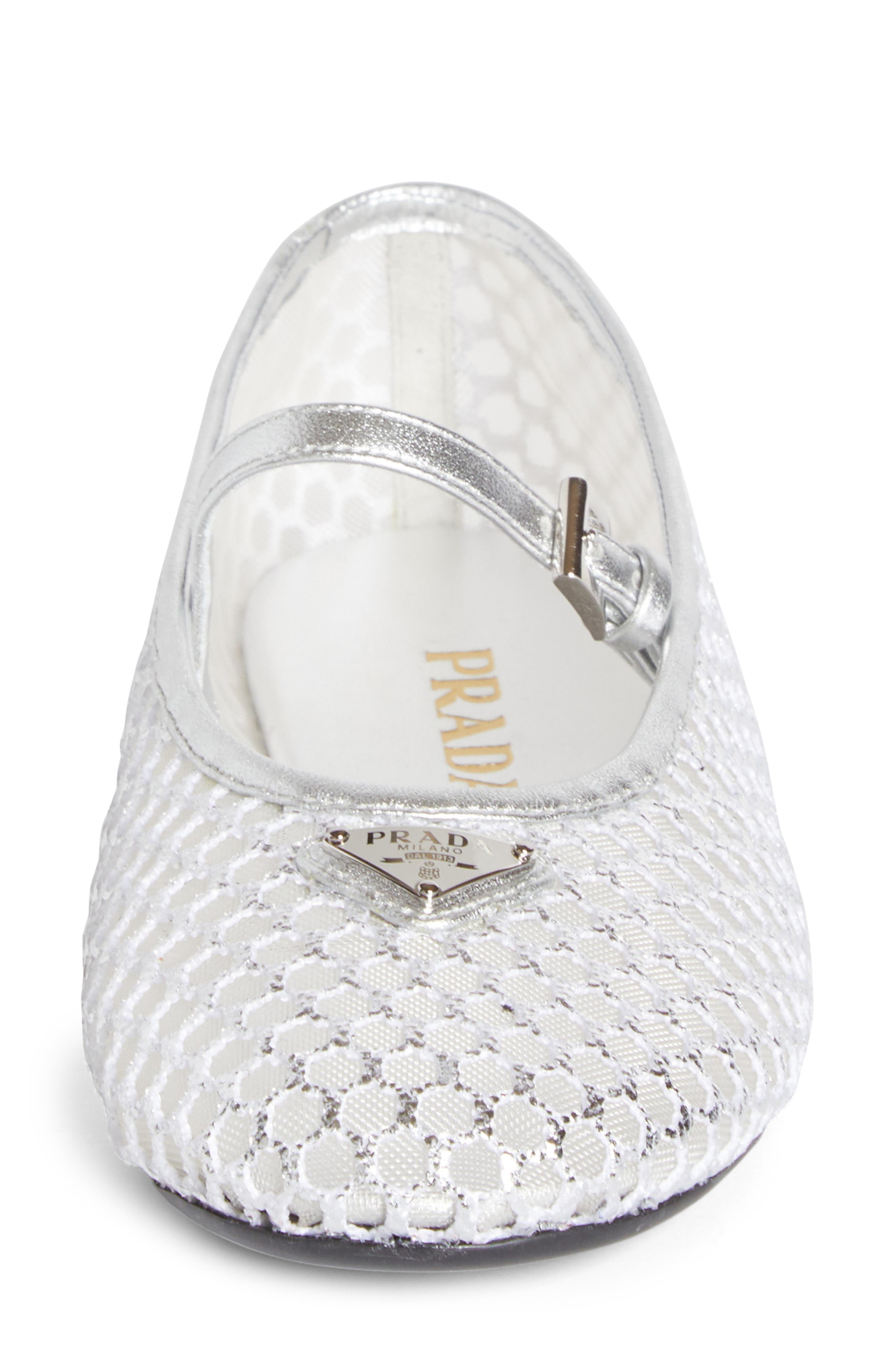 Logo Mesh Mary Jane, Alternate, color, ARGENTO