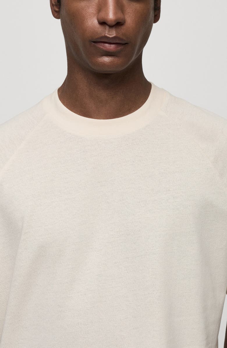 MANGO Relaxed Fit Cotton & Linen T-Shirt, Alternate, color, 
