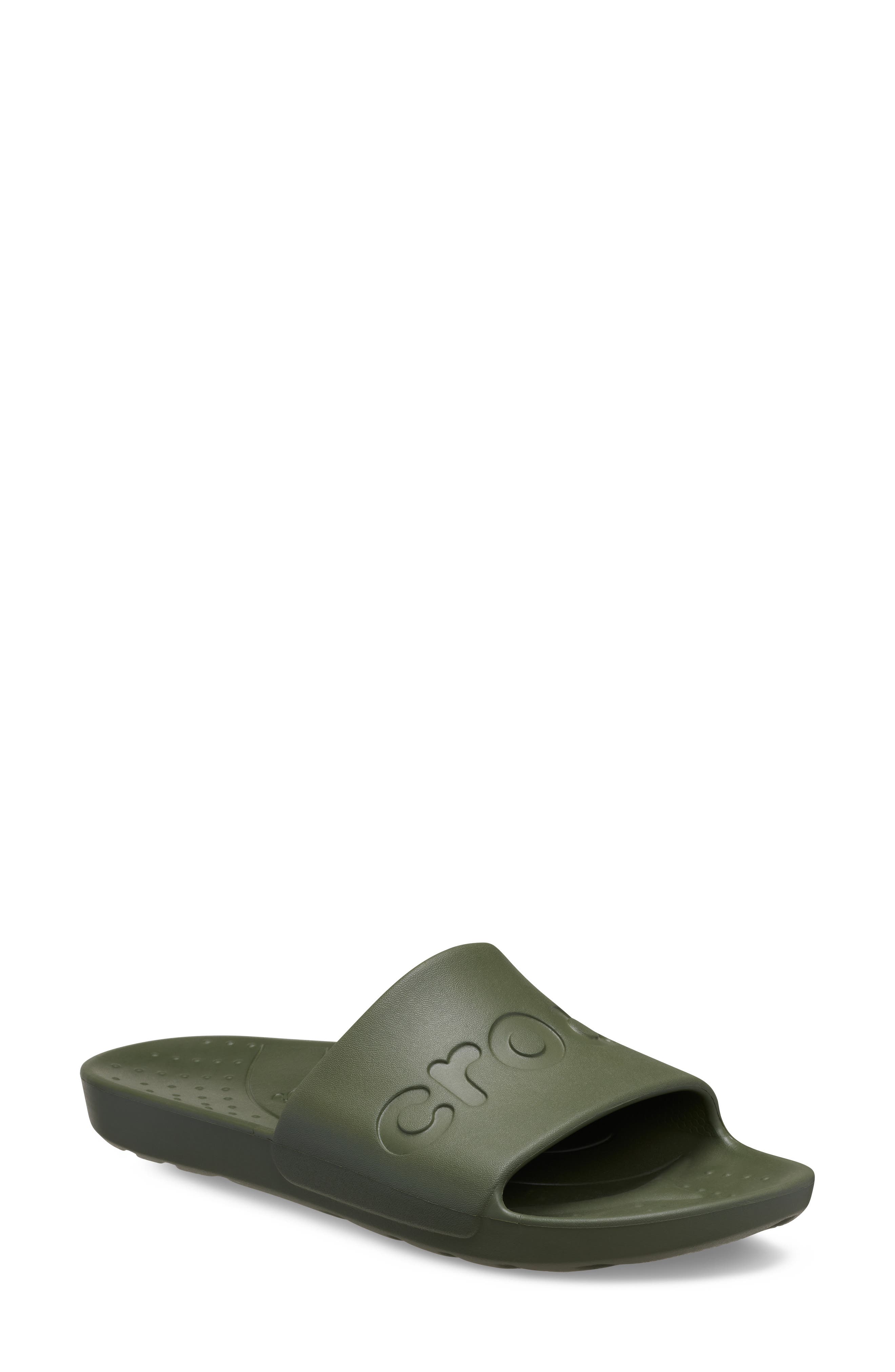 CROCS Gender Inclusive Logo Slide Sandal
