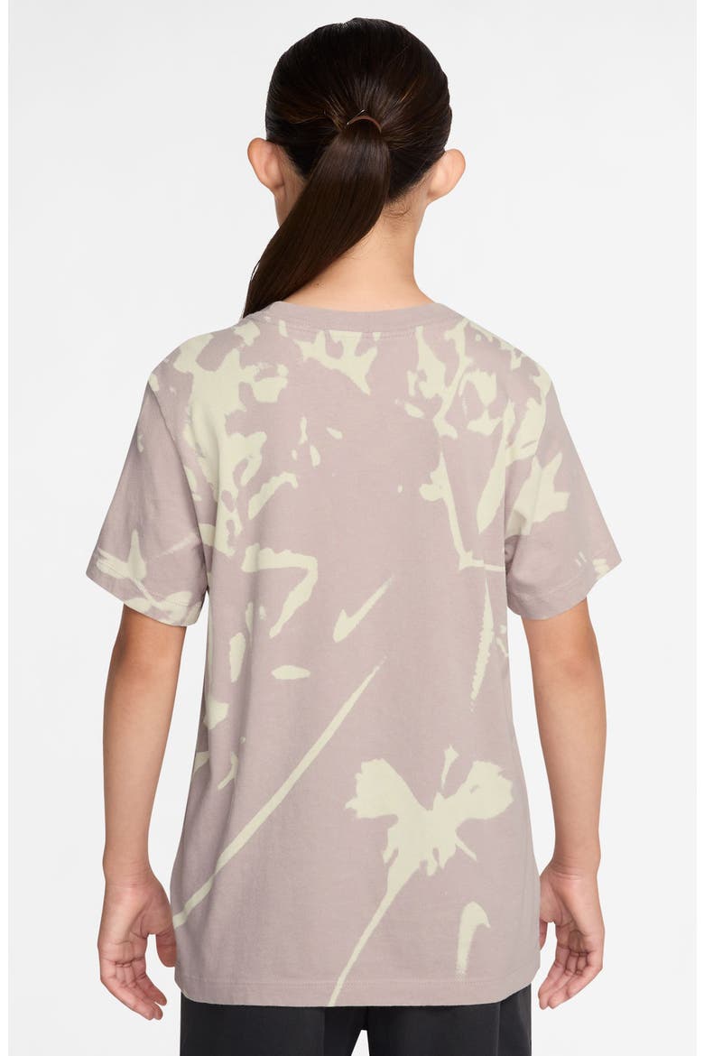 Kids' Sportswear Splatter Print Cotton T-Shirt, Alternate, color, PARTICLE ROSE