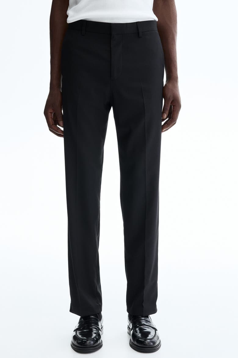 Regular Fit Suit Trousers, Alternate, color, Black