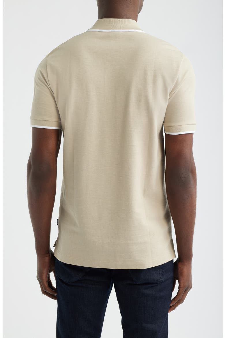 Parlay Tipped Cotton Polo, Alternate, color, OPEN BEIGE