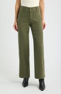 Wit & Wisdom Emma Patch Pocket High Waist Wide Leg Pants