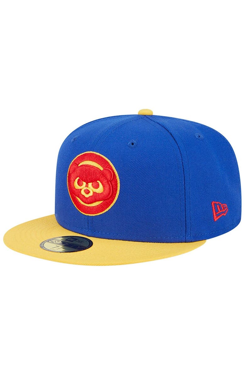 New Era Men's New Era Royal/Yellow Chicago Cubs Empire 59FIFTY Fitted Hat, Alternate, color, Royal