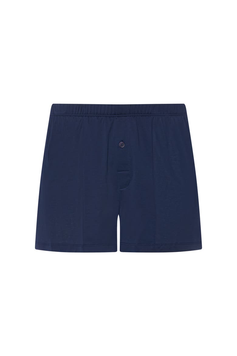 Cotton Sporty Button Fly Cotton Boxer, Main, color, Deep Navy