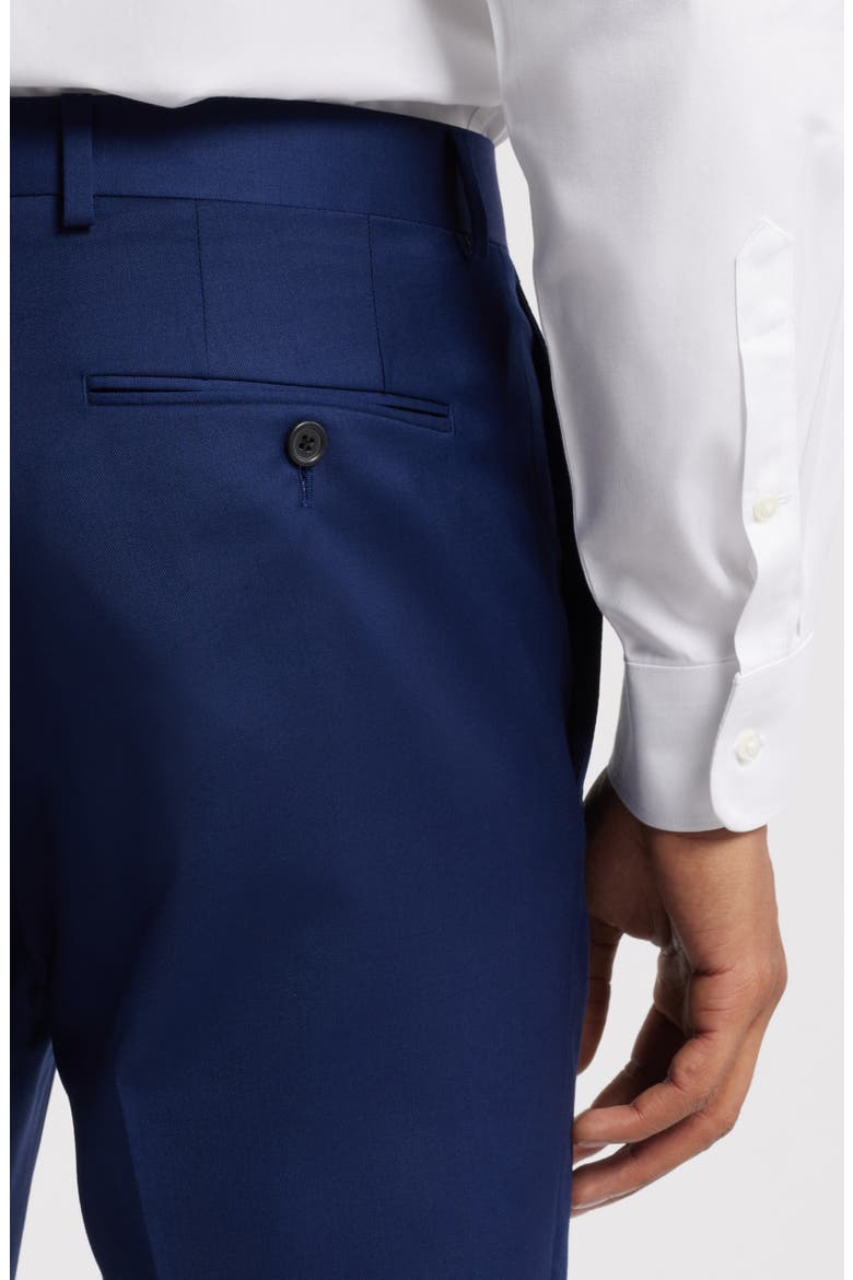 Marine 110s Serge Wool Pants, Alternate, color, NAVY