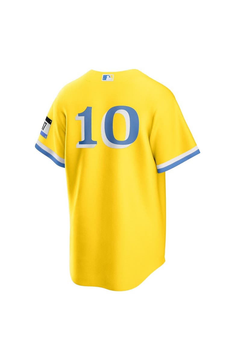 Nike Men's Nike Trevor Story Gold Boston Red Sox City Connect Replica Player Jersey, Alternate, color, Gold