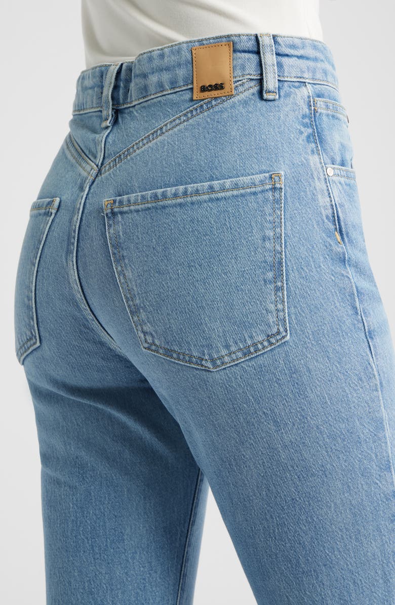 BOSS Lyris Hight Waist Bootcut Jeans, Alternate, color, Blue