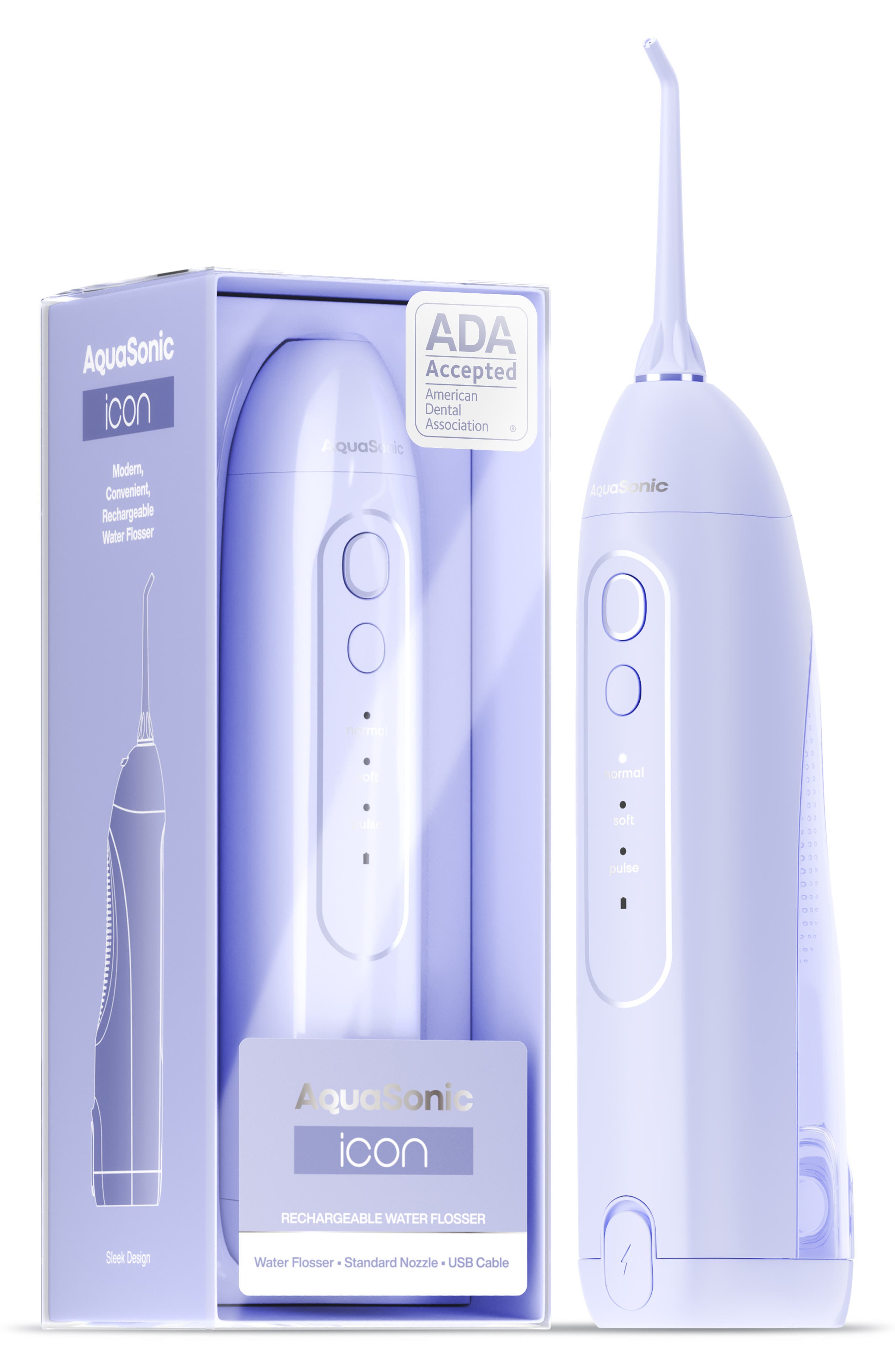 AQUASONIC Icon Water Flosser - Lilac