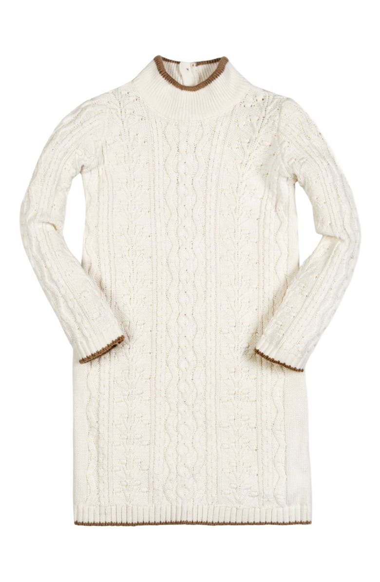 Hope & Henry Girls' Organic Turtleneck Sweater Dress, Kids, Main, color, 