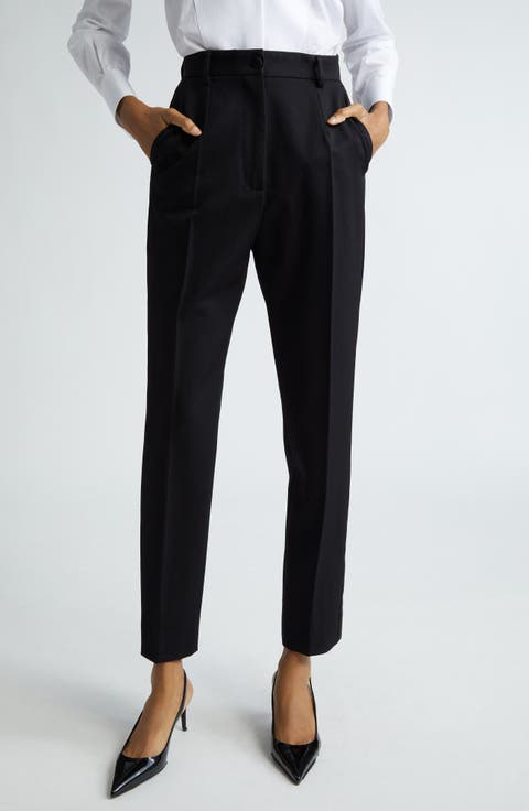 パンツ DOLCE  GABBANA Women Straight Pants FTCP1TFRBC2 S8053 brown Silk straight pants Dolce & Gabbana Multicolour size 44 IT
