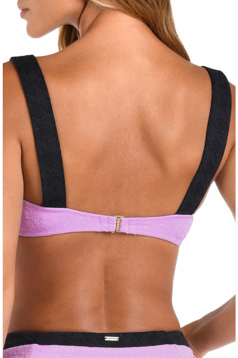 Alexandria Colorblock Bikini Top, Alternate, color, LIGHT VIOLET