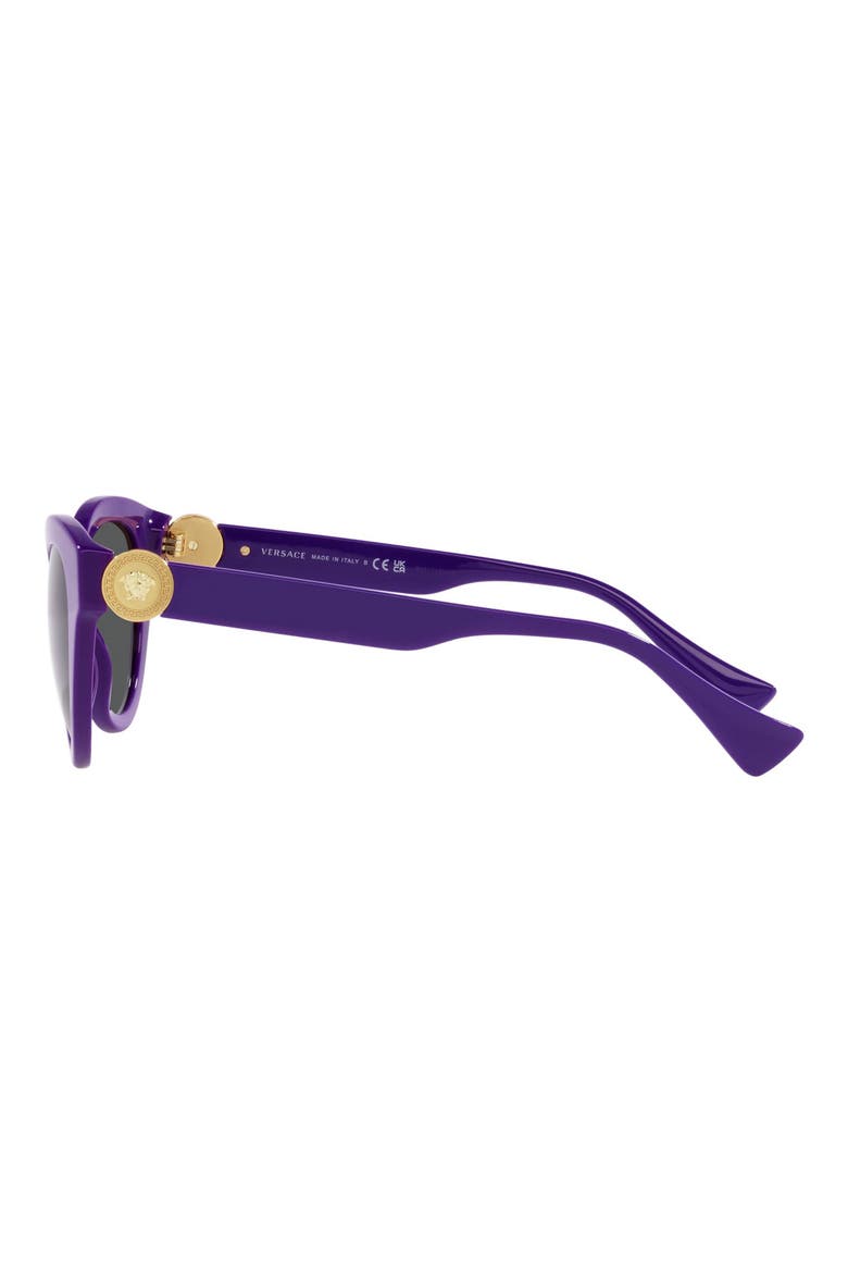 52mm Cat Eye Sunglasses, Alternate, color, PURPLE