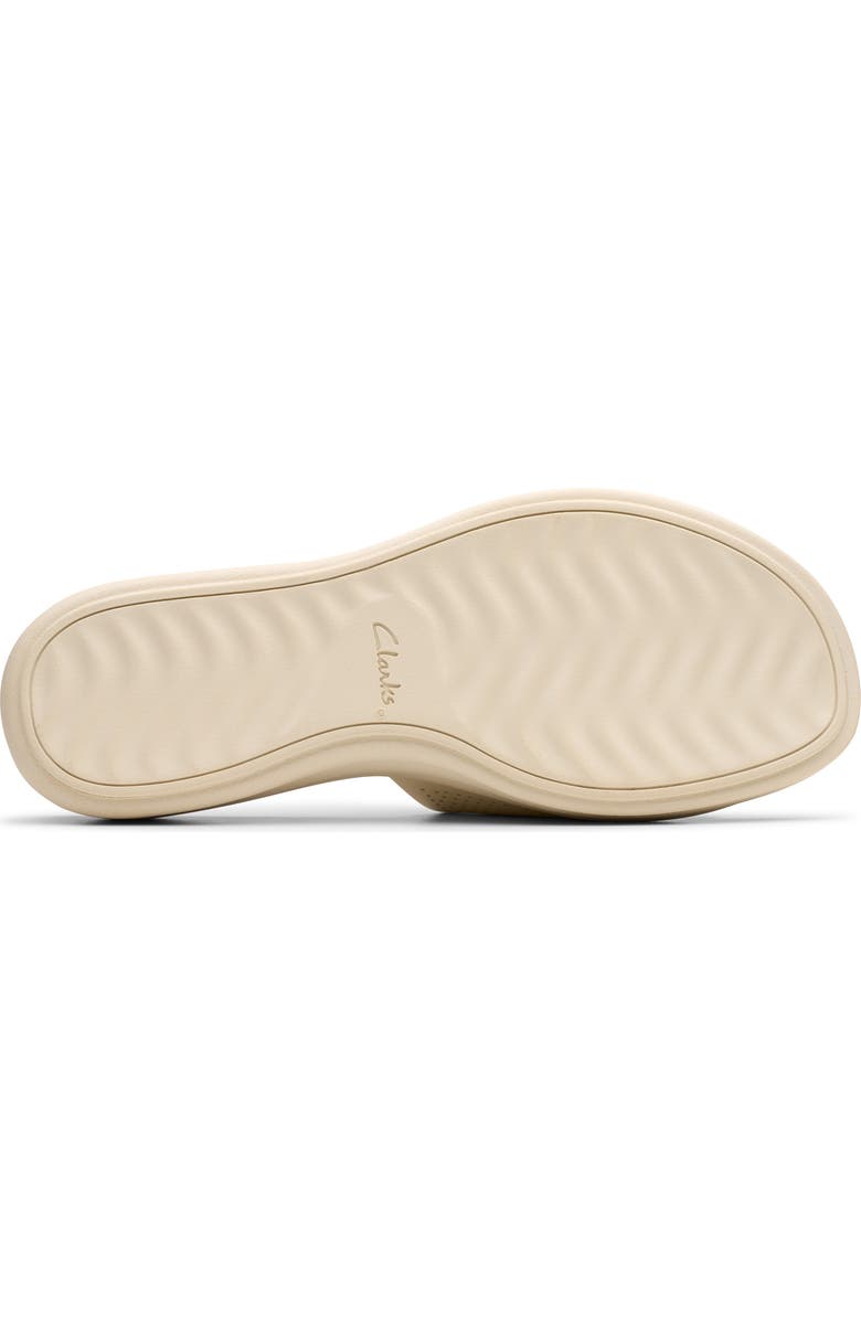 Clarks<sup>®</sup> Drift Twist Wedge Slide Sandal, Alternate, color, Cream