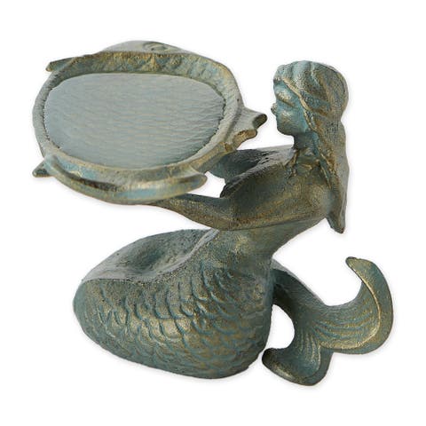 Mermaid with Fish Birdbath
