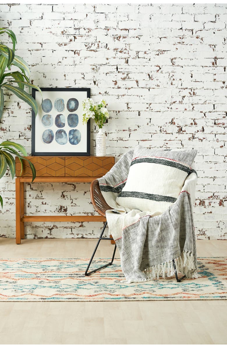 carol & frank Luna Boulder 50" x 60" Throw Blanket, Alternate, color, Grey