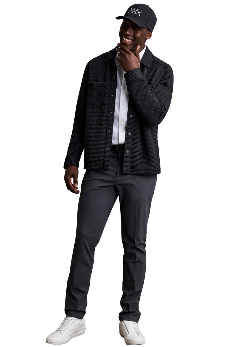 Landmark Quilted Quarter Zip Pullover, Alternate, color, PURE BLACK