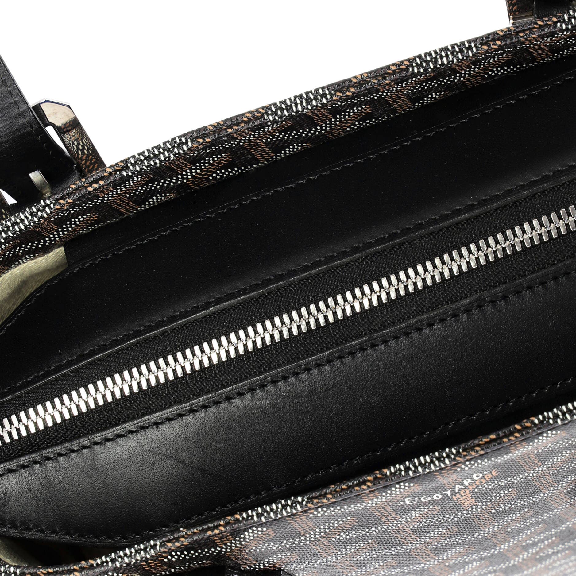 Pre-Owned Goyard Marie Galante Bag Coated Canvas PM, Alternate, color, Black