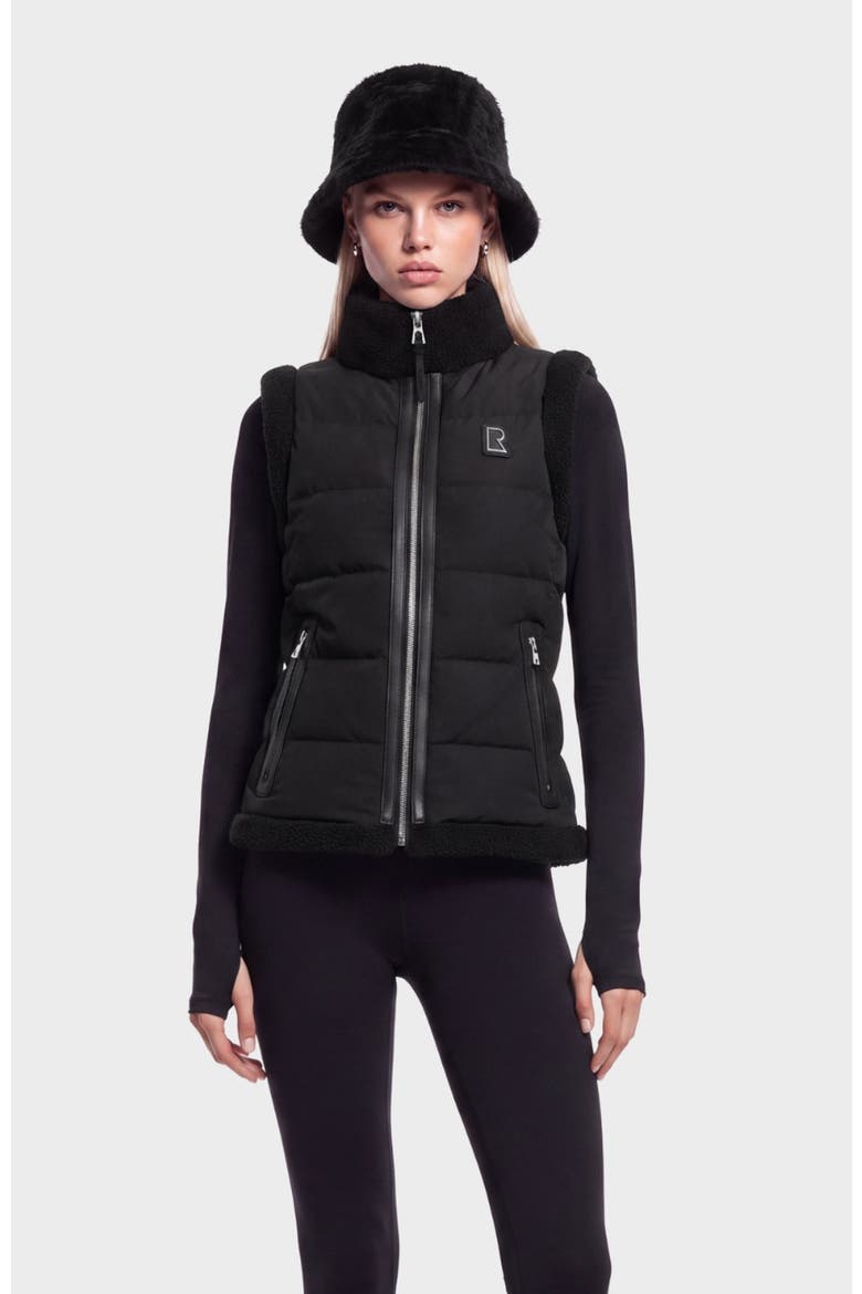 Hali Down Vest, Main, color, Black
