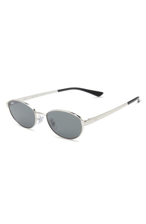 Ray Ban Ray-ban 55mm Oval Sunglasses In Blue