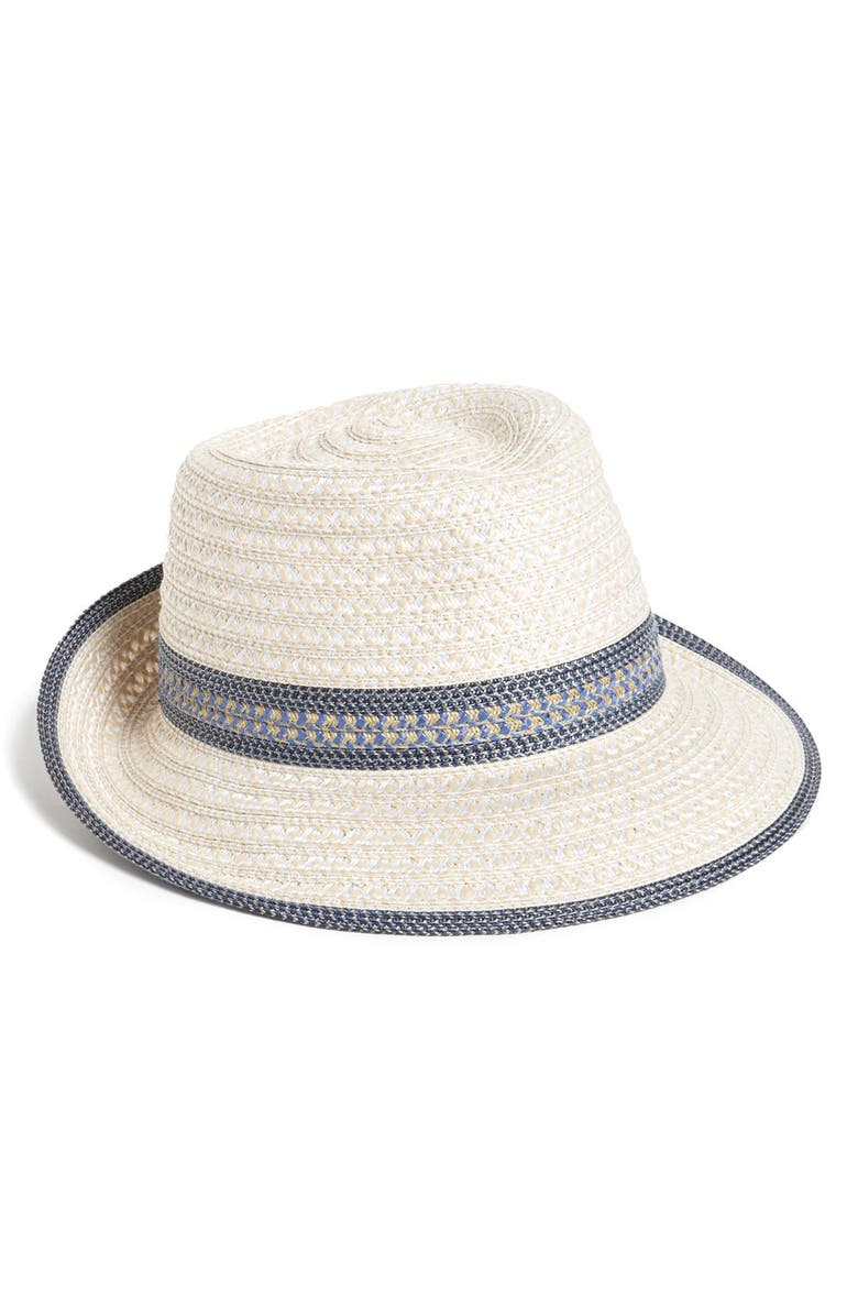 Eric Javits Squishee<sup>®</sup> Straw Fedora, Main, color,