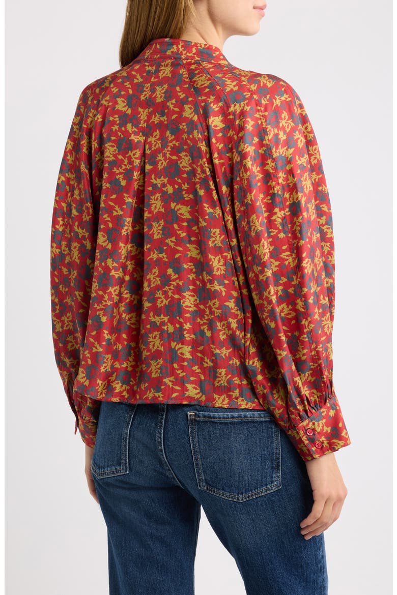 Ashland Silk Top, Alternate, color, GUILDED POPPY