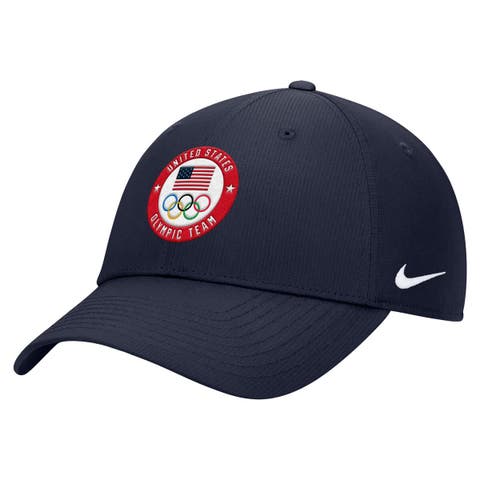 Men's Nike Navy Team USA On-Field Club Ripstop Dri-FIT Adjustable Hat