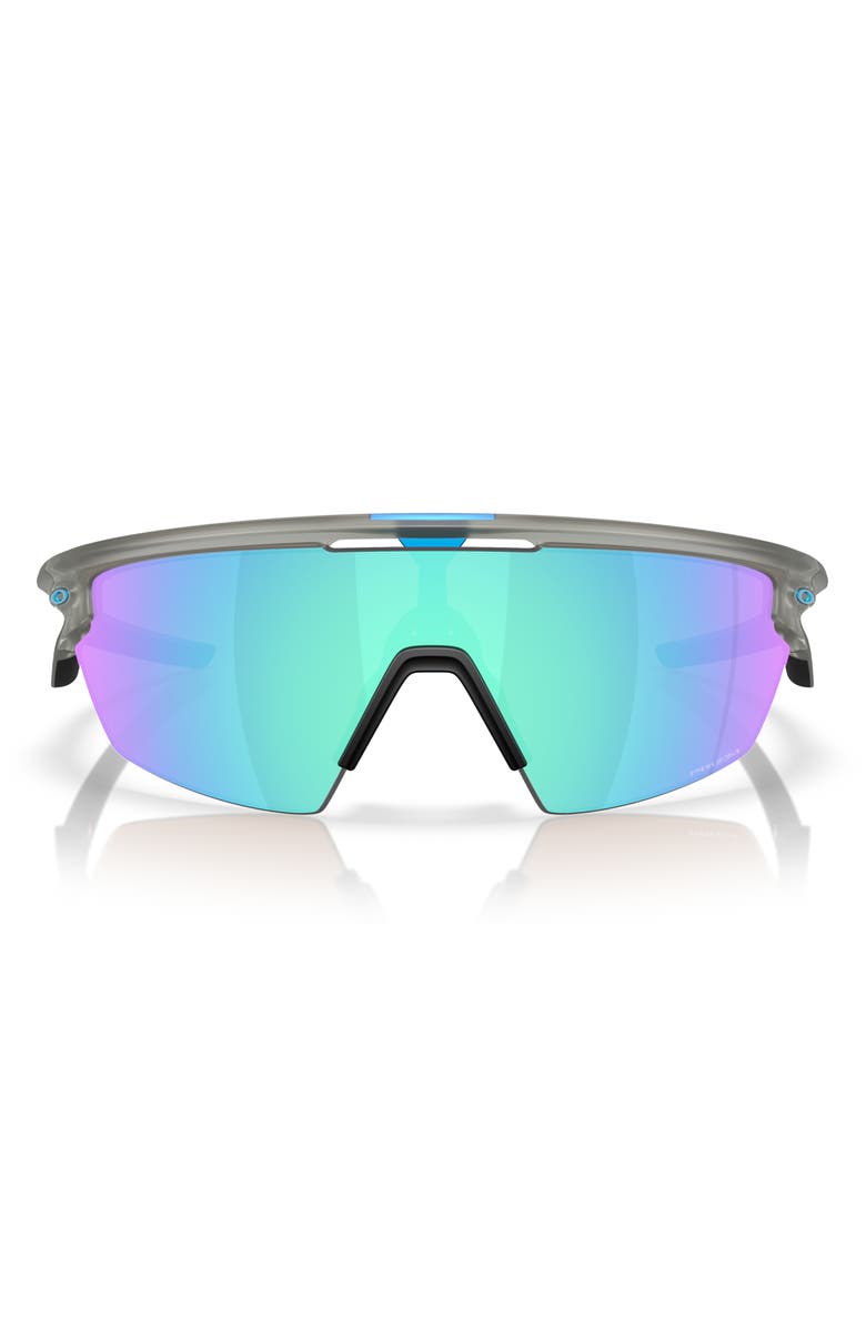Oakley Prizm<sup>™</sup> Road Sport 36mm Rectangular Sunglasses, Main, color, Matte Grey/ Sapphire