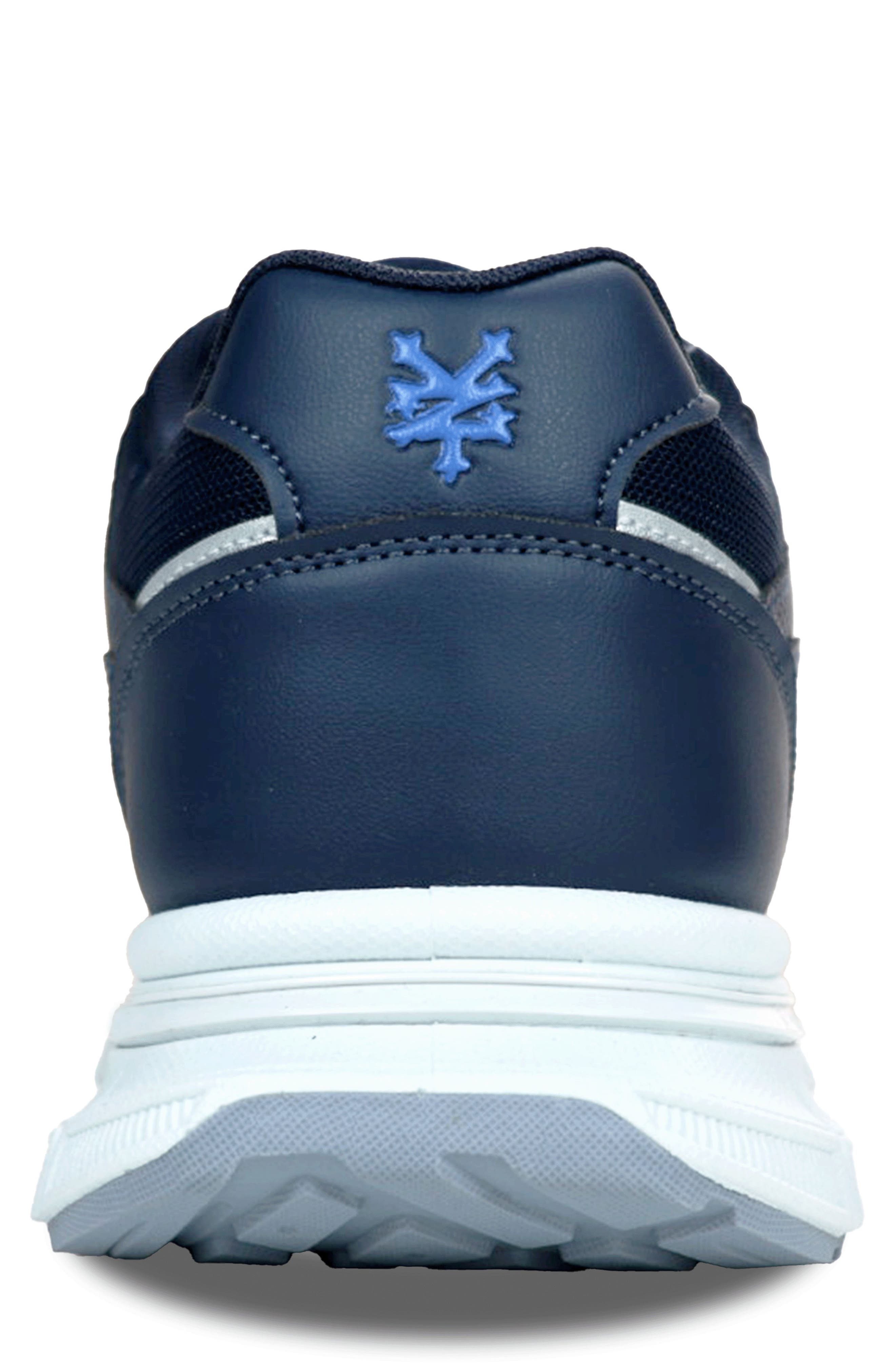Uncle Faux Leather Sneaker, Alternate, color, NAVY