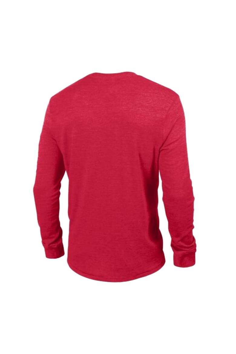 Men's Champion Red Buffalo Bills Ultimate Tri-Blend Long Sleeve T-Shirt, Alternate, color, Red