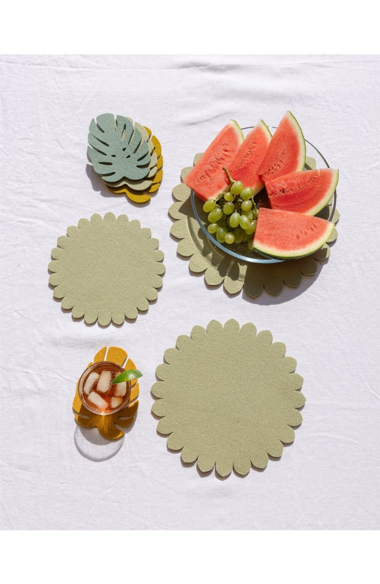 Graf Lantz Crest Merino Wool 10" Trivet, Alternate, color, Dew