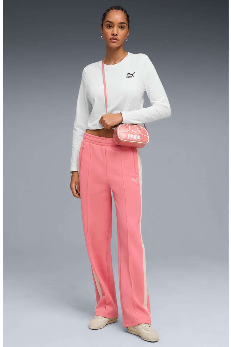 T7 Always On Straight Leg Track Pants, Alternate, color, WILD PINK