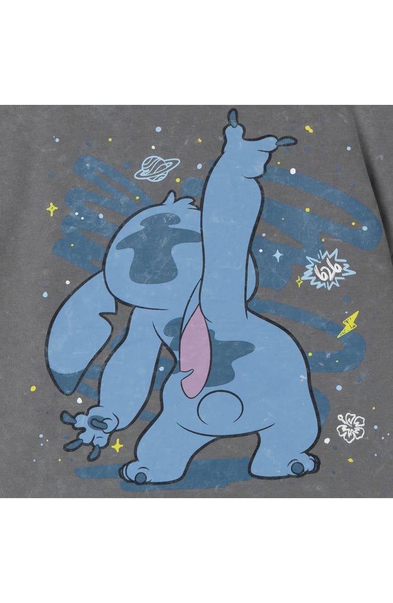 Disney Lilo & Stitch Boys' French Terry Graphic T-Shirt and Shorts Set, Alternate, color, Cool Grey Optic Wash