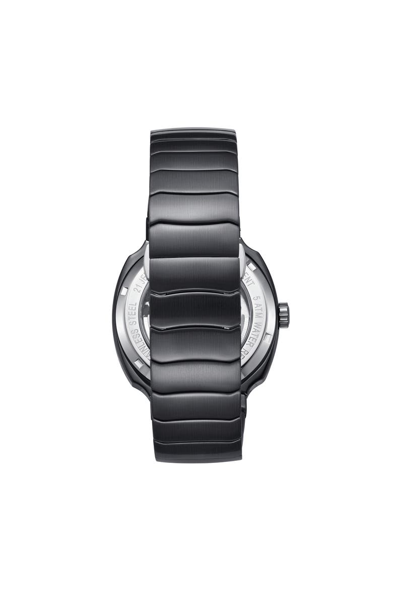 Magnus Stainless Steel-Band Watch, Alternate, color, Gunmetal