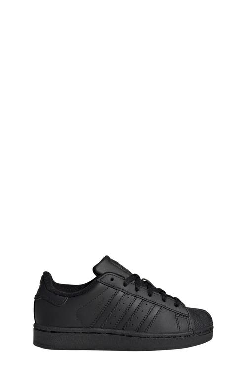 Adidas Originals Adidas Kids' Superstar Ii Sneaker In Black/black/black