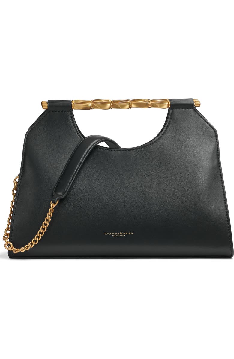 Donna Karan New York Commack Clutch, Main, color, Black/Gold