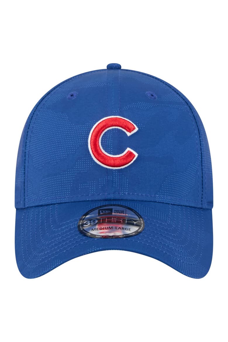 Men's New Era Royal Chicago Cubs Tonal Camo 39THIRTY Flex Hat, Alternate, color, Royal