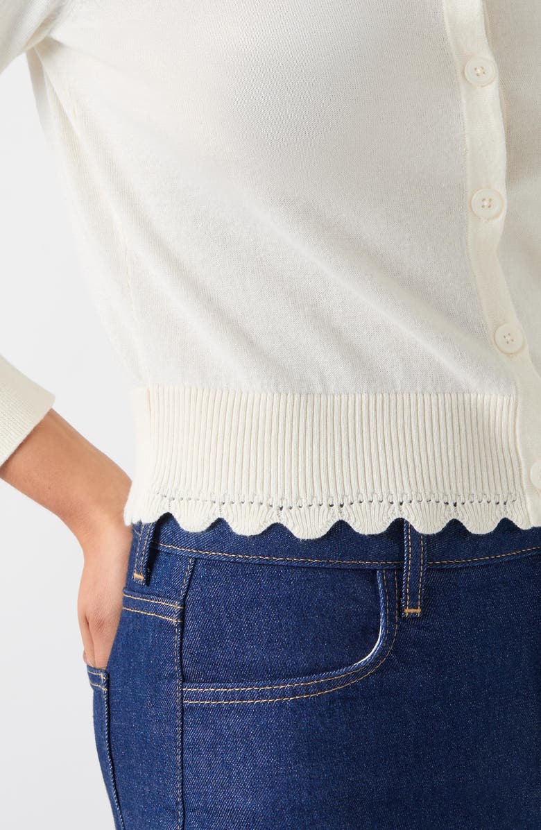 LK Bennett Vanessa Crewneck Cardigan, Alternate, color,