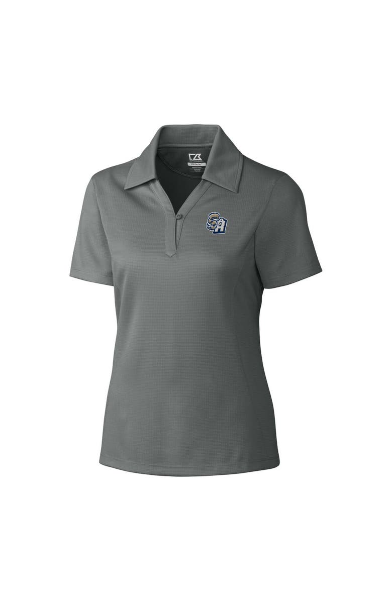 Cutter & Buck Women's Cutter & Buck Gray San Antonio Missions CB DryTec Genre Textured Solid Polo, Alternate, color,