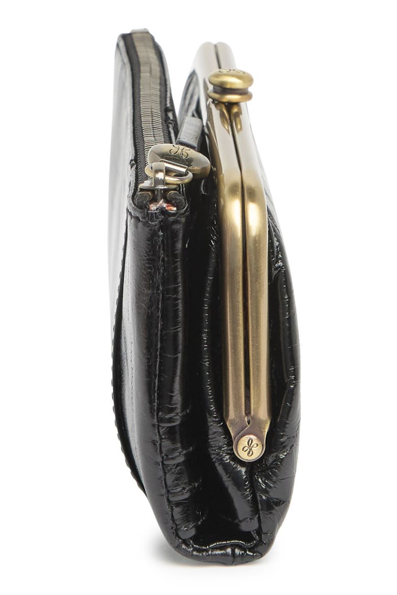 Wind Leather Clutch Bag, Alternate, color, BLACK
