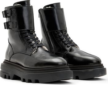 AllSaints Fae Shearling deals Combat Boots