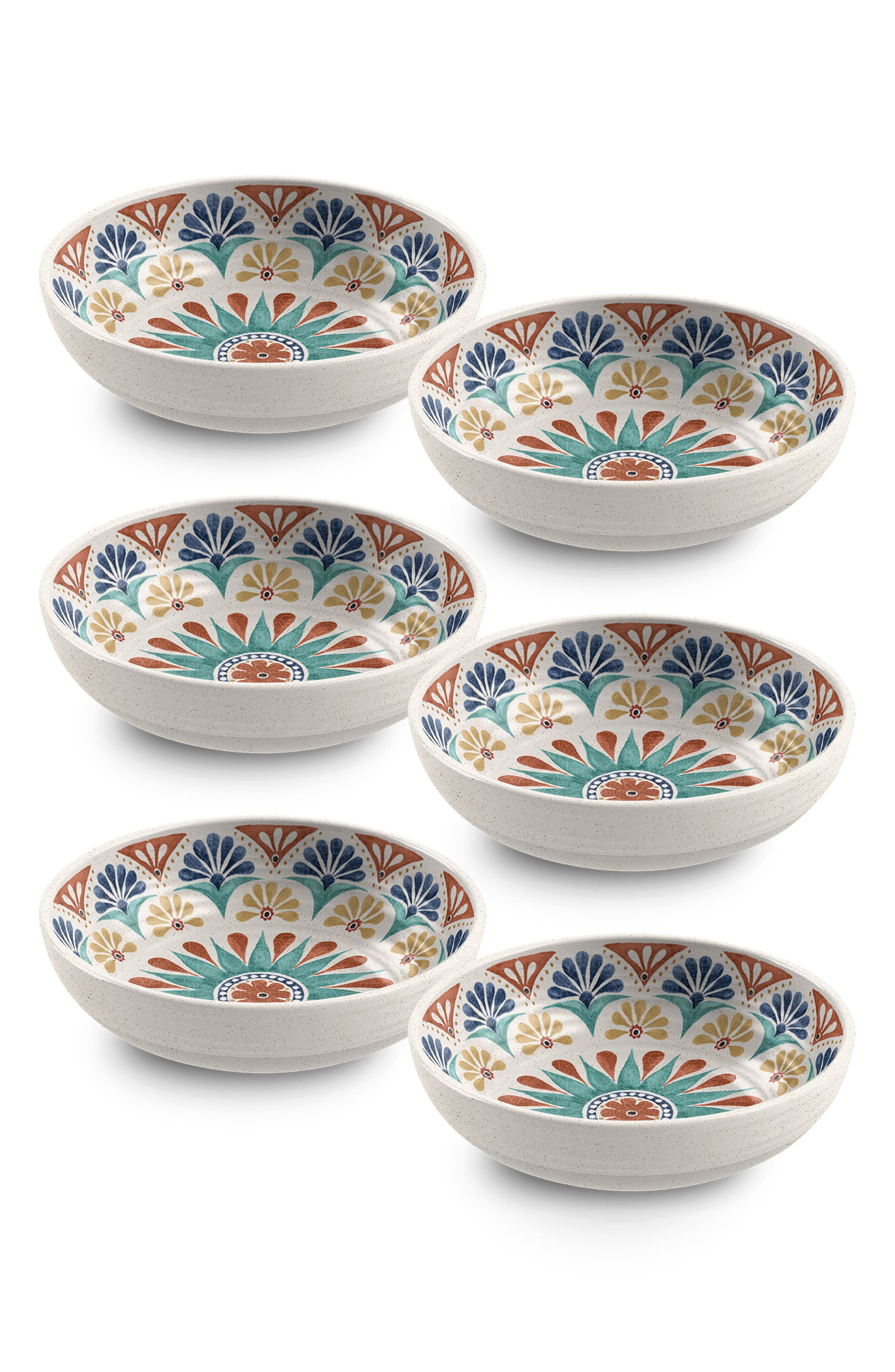 TarHong Desert Rio Set of Six Melamine Bowls