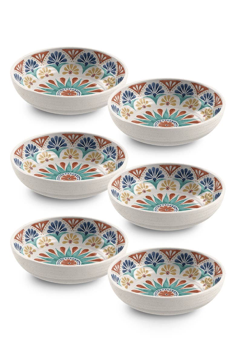 TarHong Desert Rio Set of Six Melamine Bowls, Main, color,
